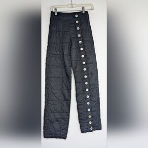 Signe • Quilted Dash Contemporary Pants in Black Size XS